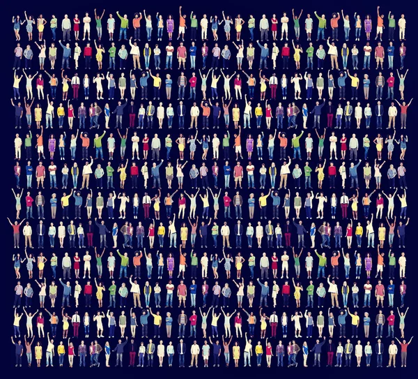 Gruppo di persone multietniche — Foto Stock