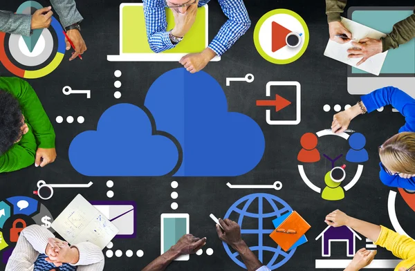 Cloud computing-concept — Stockfoto