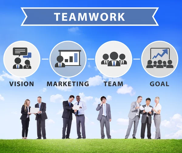 Concepto de trabajo en equipo empresarial —  Fotos de Stock