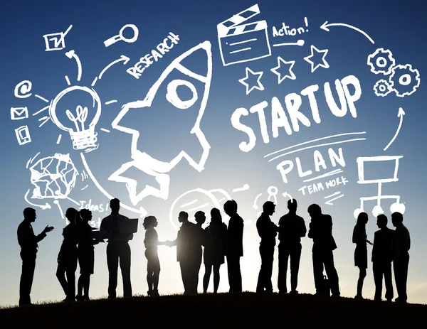 Start Up concetto del Business Plan — Foto Stock