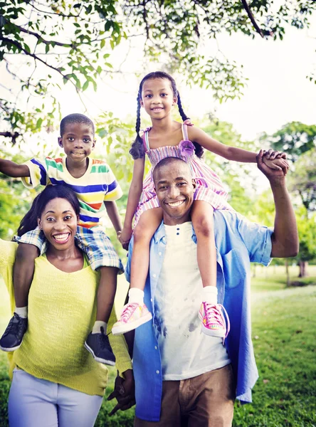 Happy African American family Stock Picture