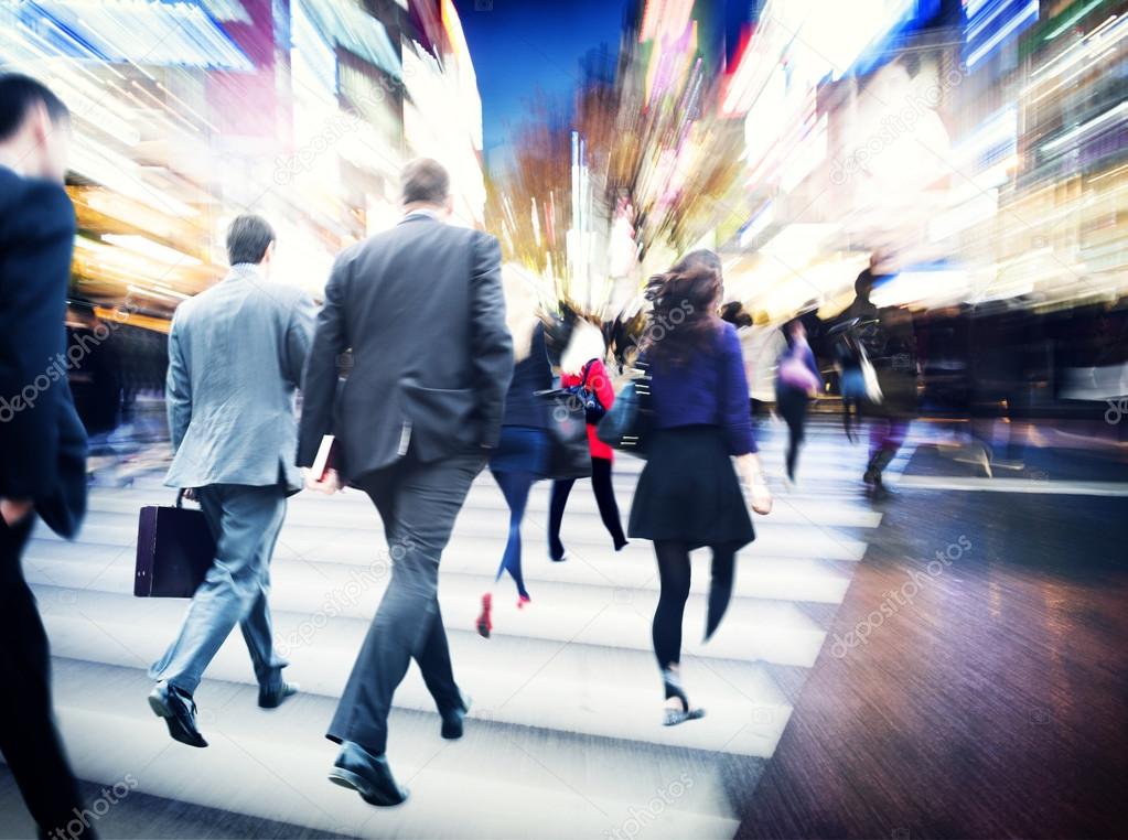 Business People Walking in City