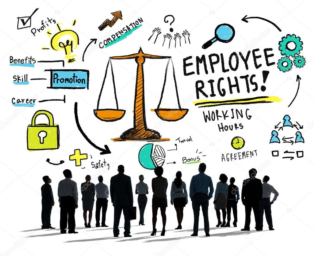 Business people with Employee Rights Concept