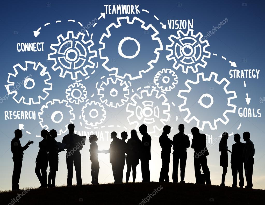 Business people with Teamwork Concept