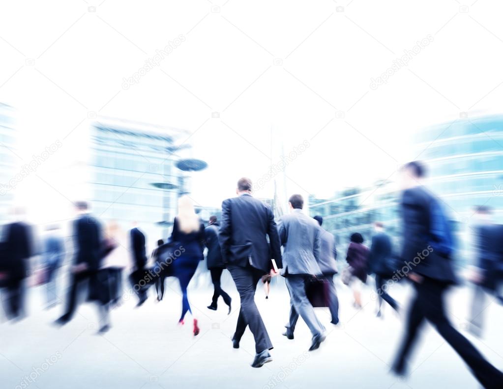 Business People Walking in City