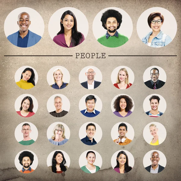 Diversité des personnes multi-ethniques Concept — Photo