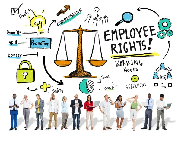 Gruppen för och arbetstagarnas rättigheter — Stockfoto