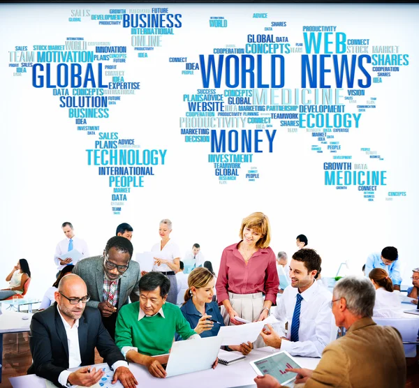 Nieuws van de wereld, globalisering reclame, evenement, Media — Stockfoto