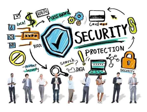 Diverse people and Security Protection Concept — Stock Photo, Image