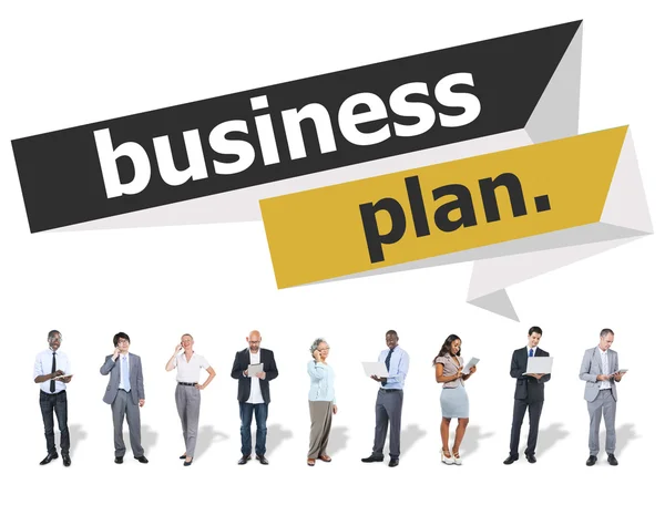 Business Plan, Strategia di Pianificazione, Concetto Seminario — Foto Stock