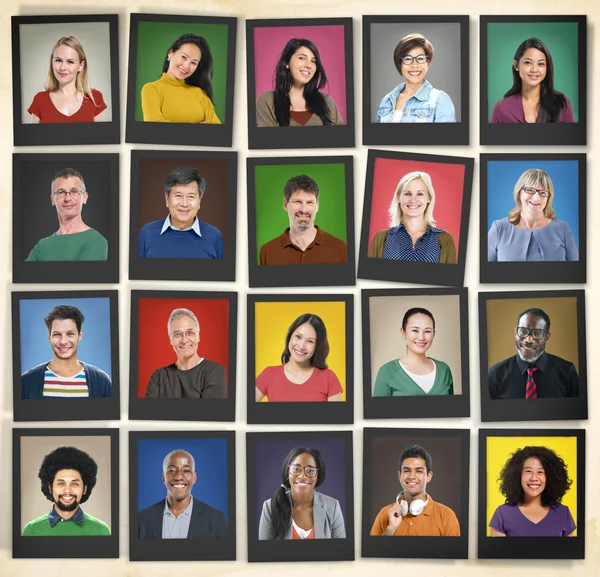 Різноманітність облич людей, концепція спільноти — стокове фото