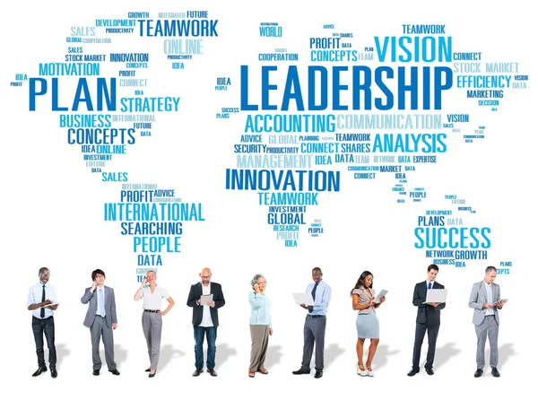 Diverse persone e Leadership Concept — Foto Stock