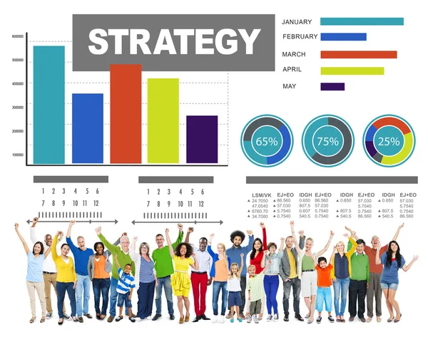 Strategii i marketingu rozwiązanie wizja koncepcja — Zdjęcie stockowe
