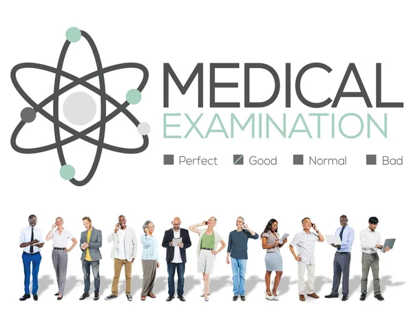 Examen médico, chequeo, diagnóstico y bienestar — Foto de Stock