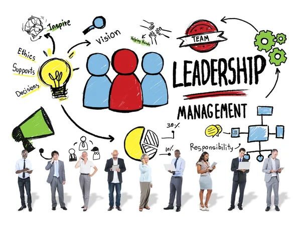 Diversidad Personas y concepto de liderazgo — Foto de Stock