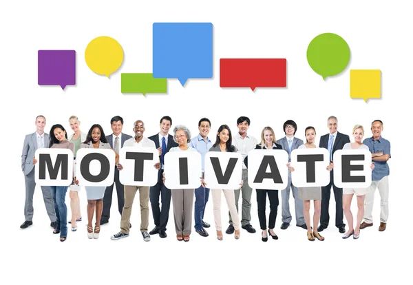 Motivate Business People,  Teamwork, Success and Strategy — Stock Photo, Image