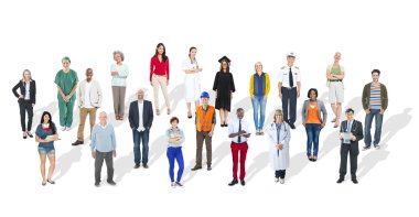 İnsanların çeşitli büyük grup