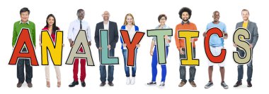İnsanlar ayakta tutan Analytics
