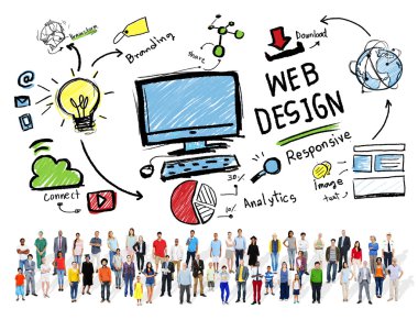 farklı insanlar ve webdesign kavramı