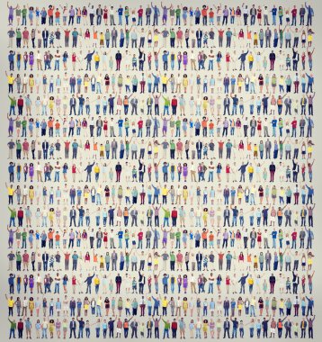 İnsanlar çeşitlilik, topluluk kavramı