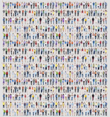 İnsanlar çeşitlilik, topluluk kavramı