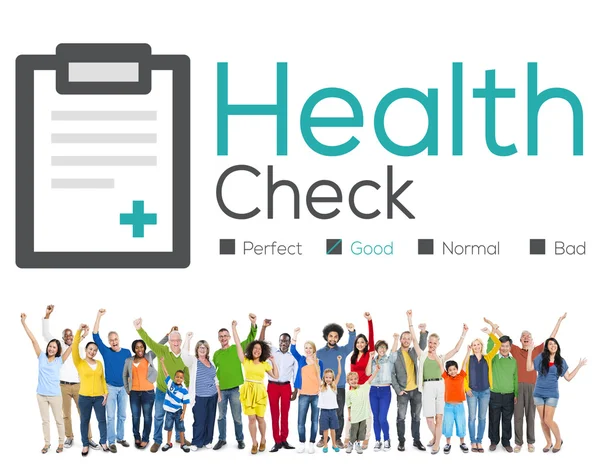 People and Health Check Analysis Concept — Stock Photo, Image