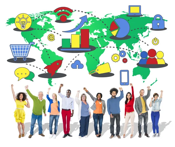 People and Marketing Global Business Concept — Stock Photo, Image