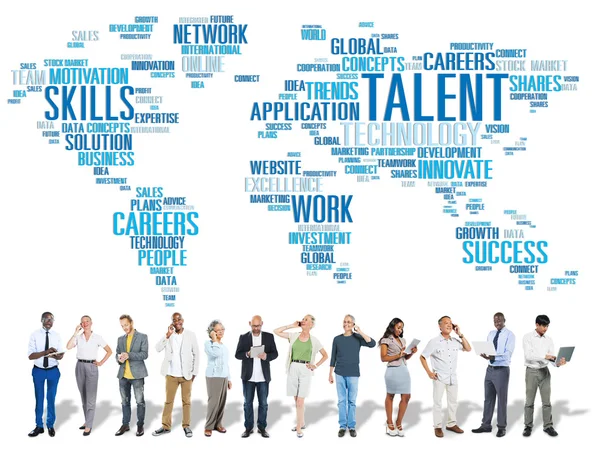 Talent, Expertise, Genius, Skills and Professional Concept — 图库照片