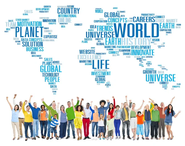 People and World Globalization International Concept — Stock Photo, Image