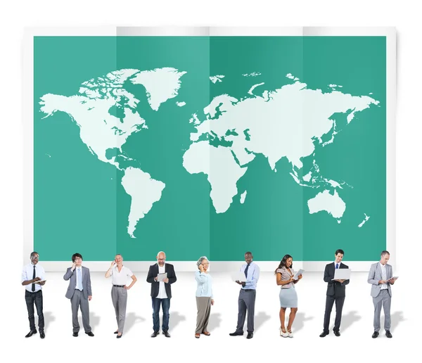 World Global Business Cartography, Globalization, International Concept — Stockfoto