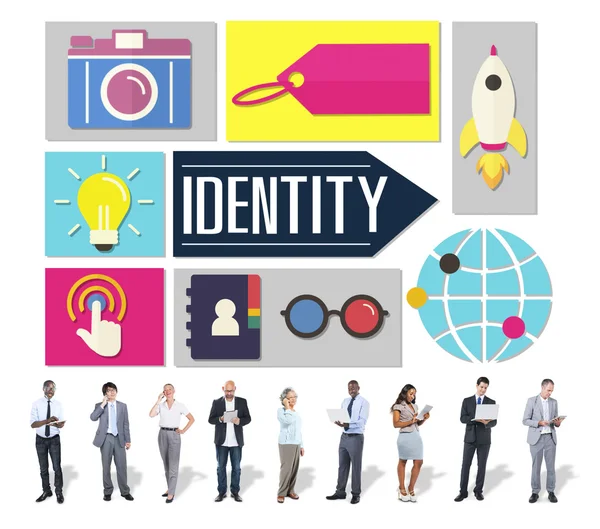 Identität, Branding, Markenmarketing, Business — Stockfoto