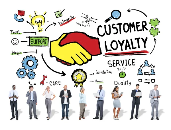 Diverse people and Customer Loyalty Concept — Stock Photo, Image