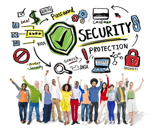 Concepto de protección de seguridad — Foto de Stock