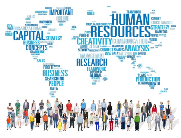 Diverse people and Human Resources — Stock Photo, Image