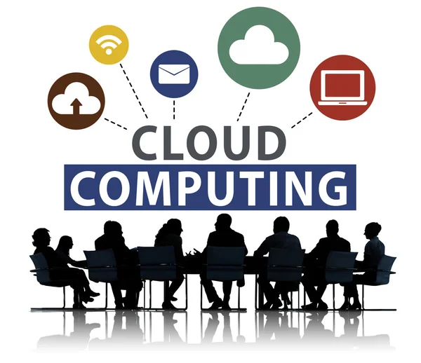 People discussing about Cloud Computing — Stock Photo, Image