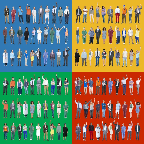 Praca osób różnorodność pracy — Zdjęcie stockowe