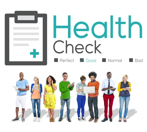 People and Health Check Analysis Concept — Stock Photo, Image