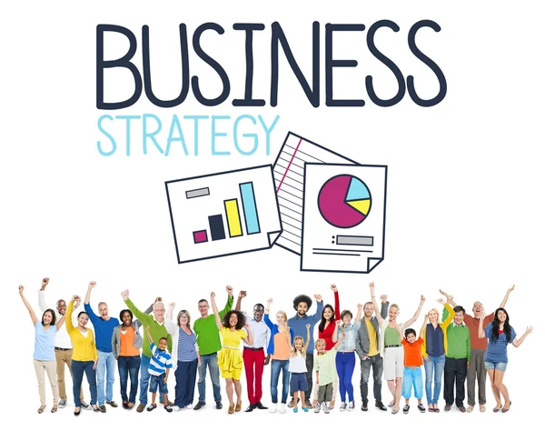 Koncepcja ludzie i strategii biznesowej — Zdjęcie stockowe