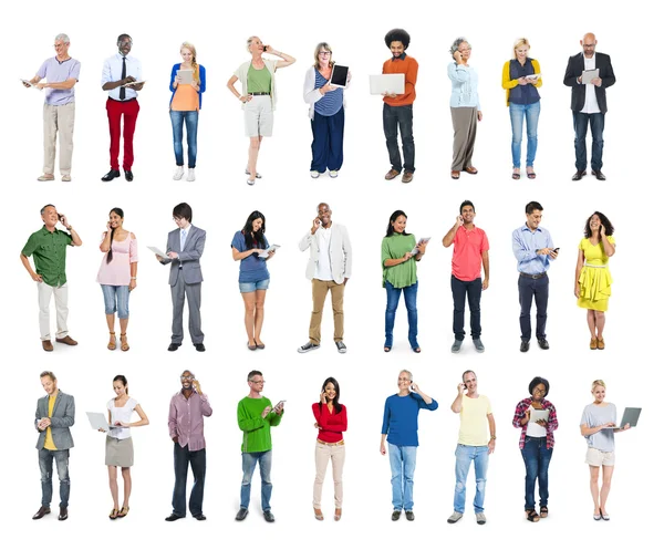 Multi-etnische diversiteit van mensen, saamhorigheid Concept — Stockfoto