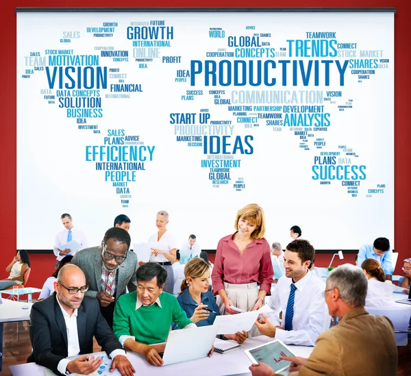 Produktywność, wizji i pomysłów, wydajność i wzrost, sukces, rozwiązanie — Zdjęcie stockowe