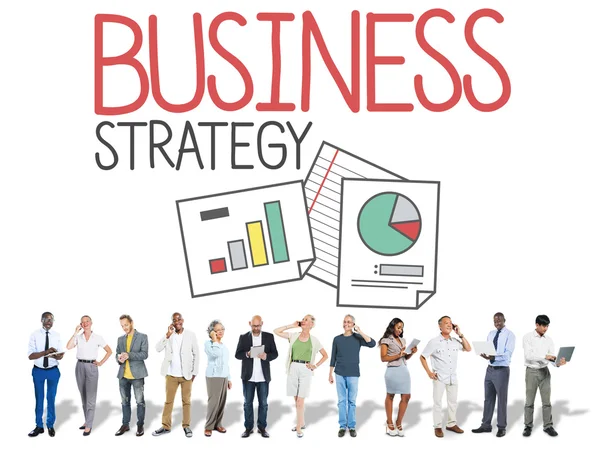 Desarrollo de Estrategia, Marketing de Metas, Visión y Planificación Empresarial — Foto de Stock