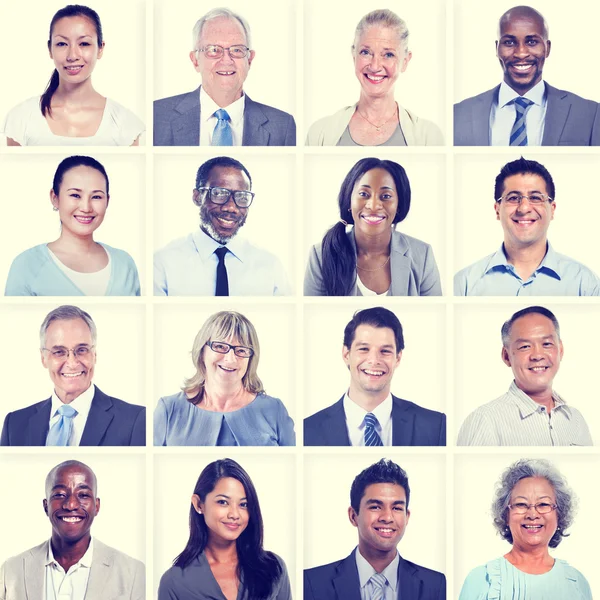 Porträt der Gruppenvielfalt Menschen, Gemeinschaft, Glück — Stockfoto