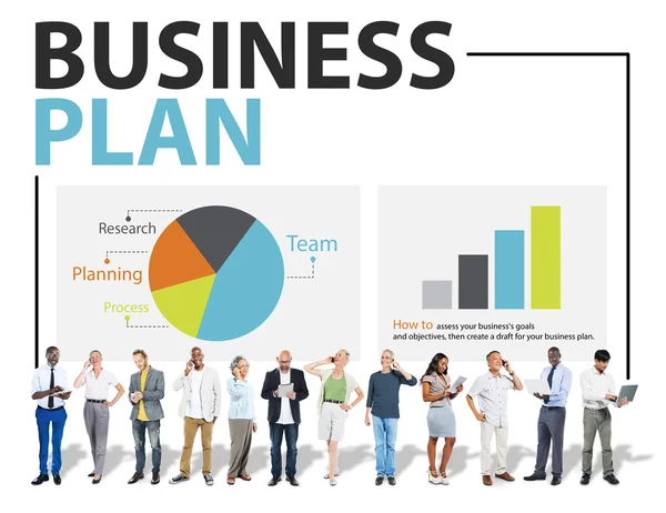 Mensen en Business Planning Concept — Stockfoto