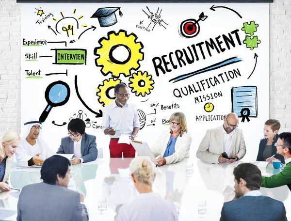 Ethnicity Business People Recruitment — Stock Photo, Image