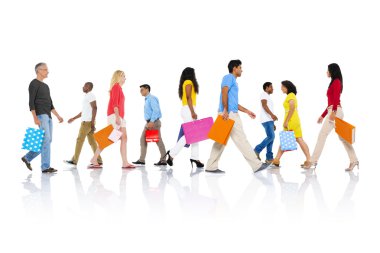 Alışveriş sırasında ile insanlar