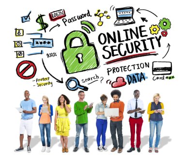 Online Güvenlik ve Internet emniyet konsepti