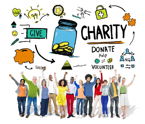 Give Help Donate Charity Concept — Stock Photo, Image