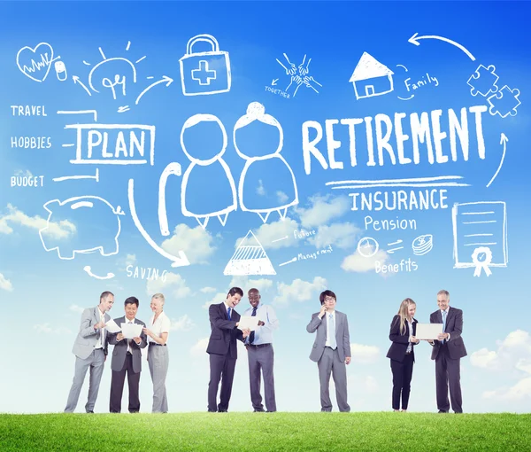 Koncepcja Biznesowa ludzi emerytury — Zdjęcie stockowe
