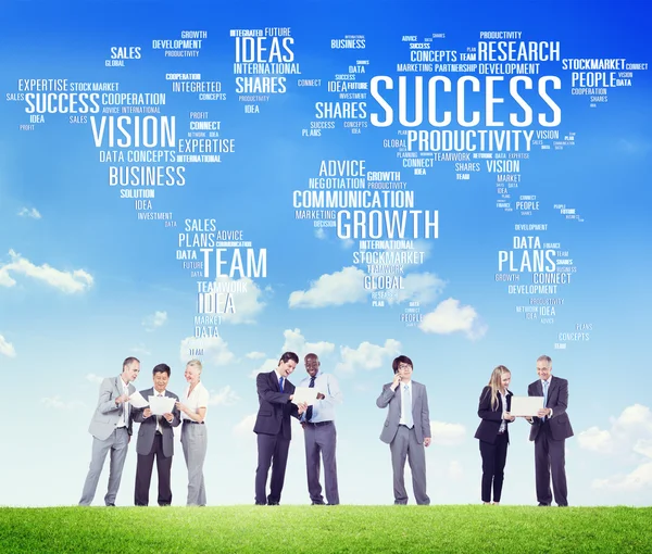 Koncepcja Biznesowa ludzi sukcesu wzrostu — Zdjęcie stockowe