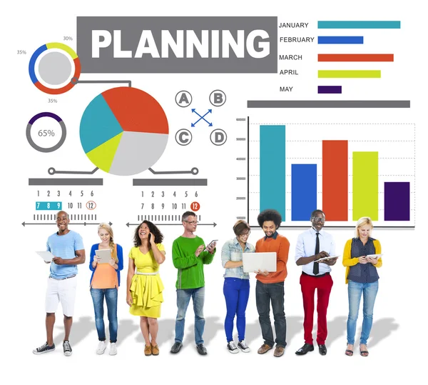 Planning Digital Communication Concept — Stock Photo, Image